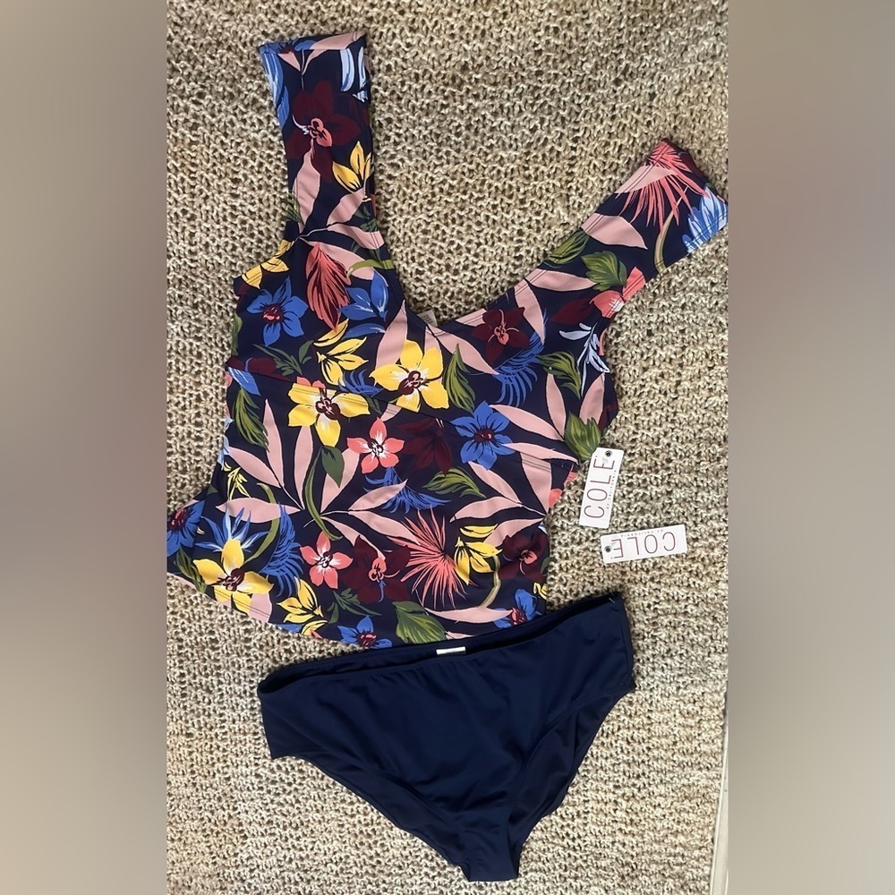 Cole of California Two Piece Swimsuit Size XL - Picture 2 of 7